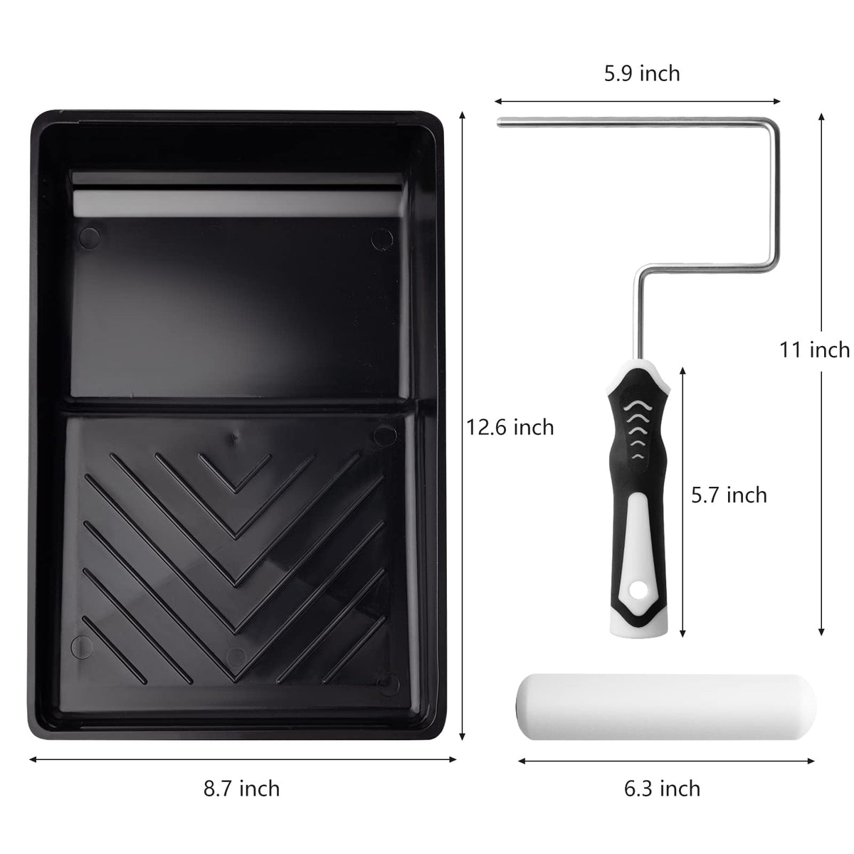 Mister Rui all-in-one 6-inch paint kit for fast flat-surface painting tasks