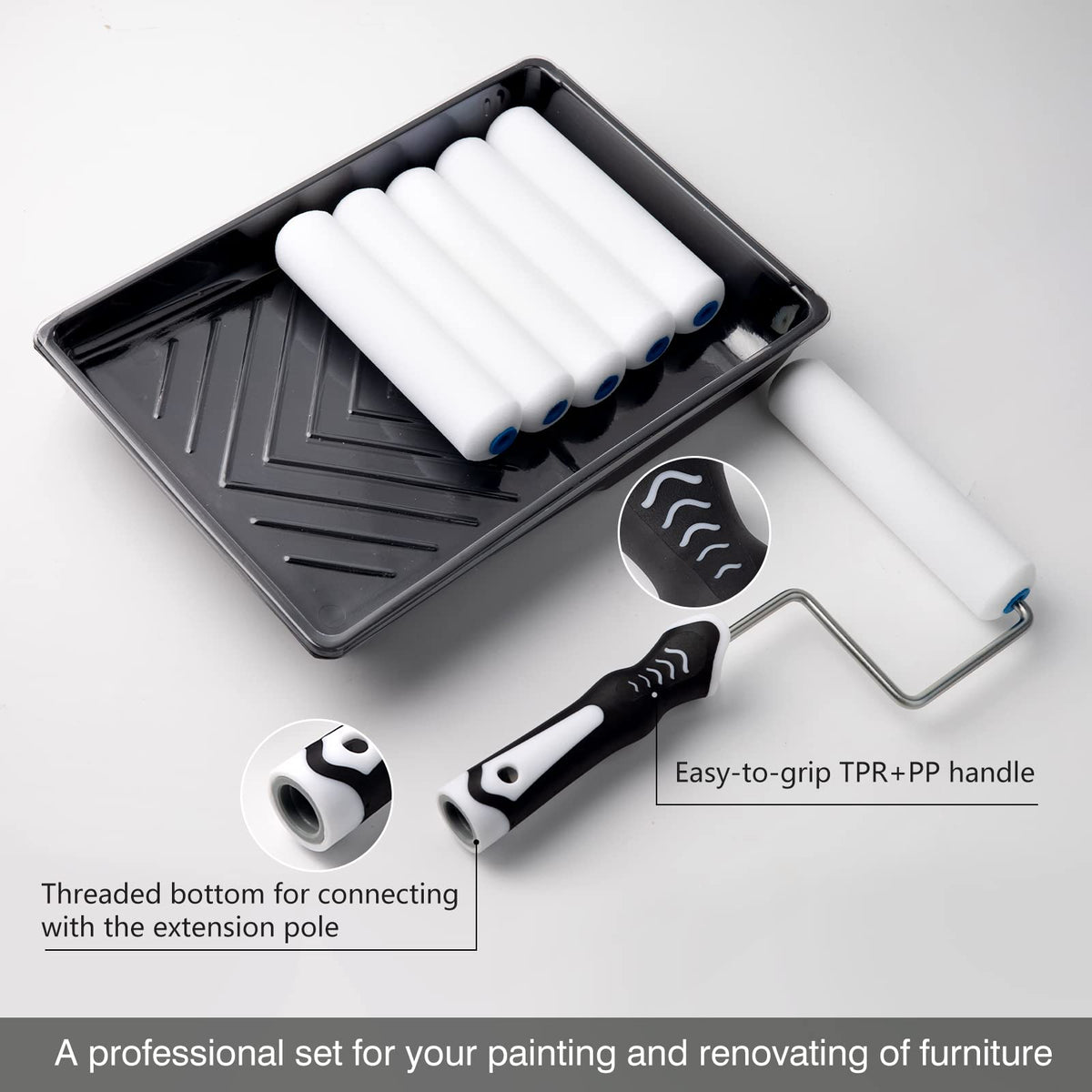 Mister Rui disposable liner 6-inch tray for quick cleanup