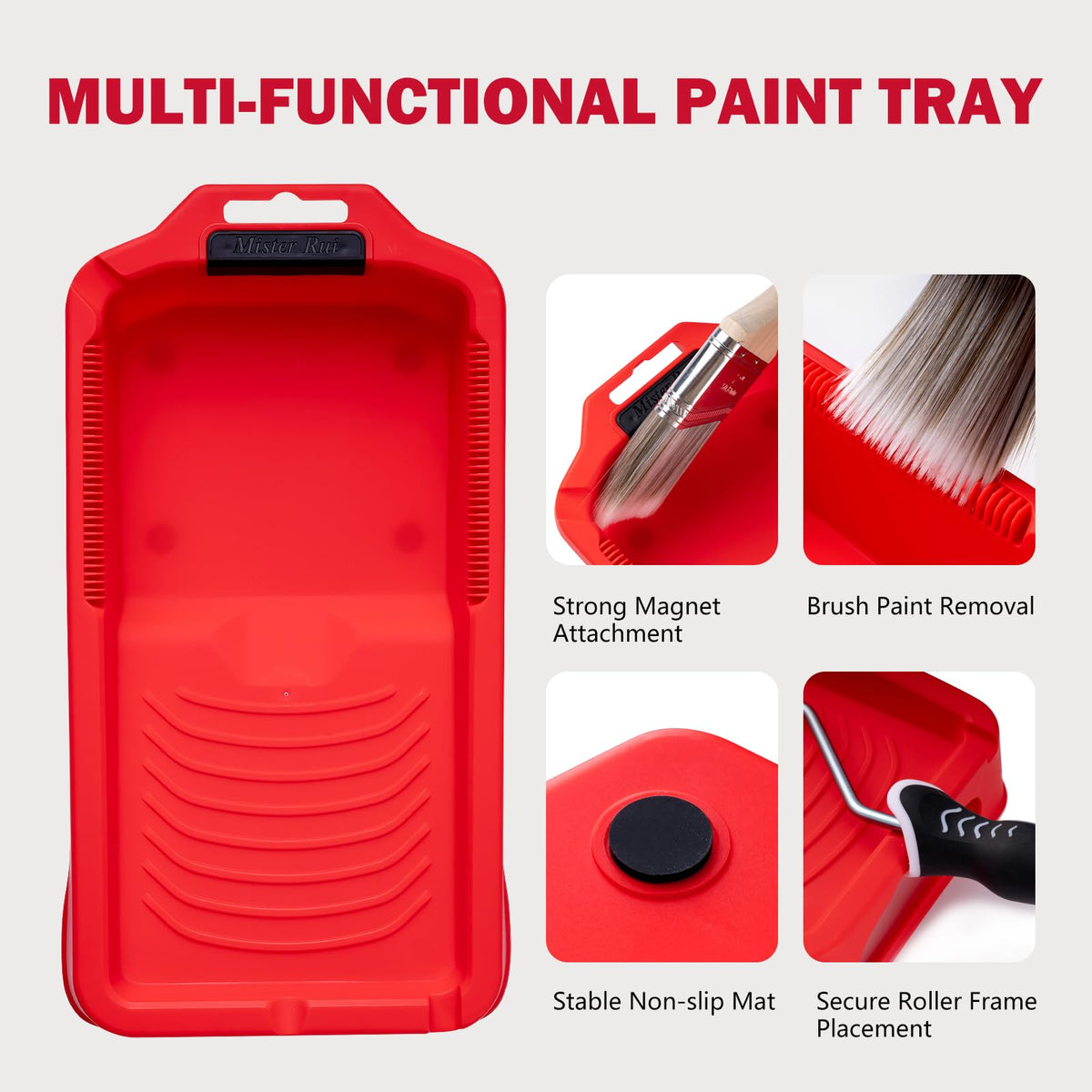 Mister Rui 21-pack paint tray liners for quick color changes and cleaner work.