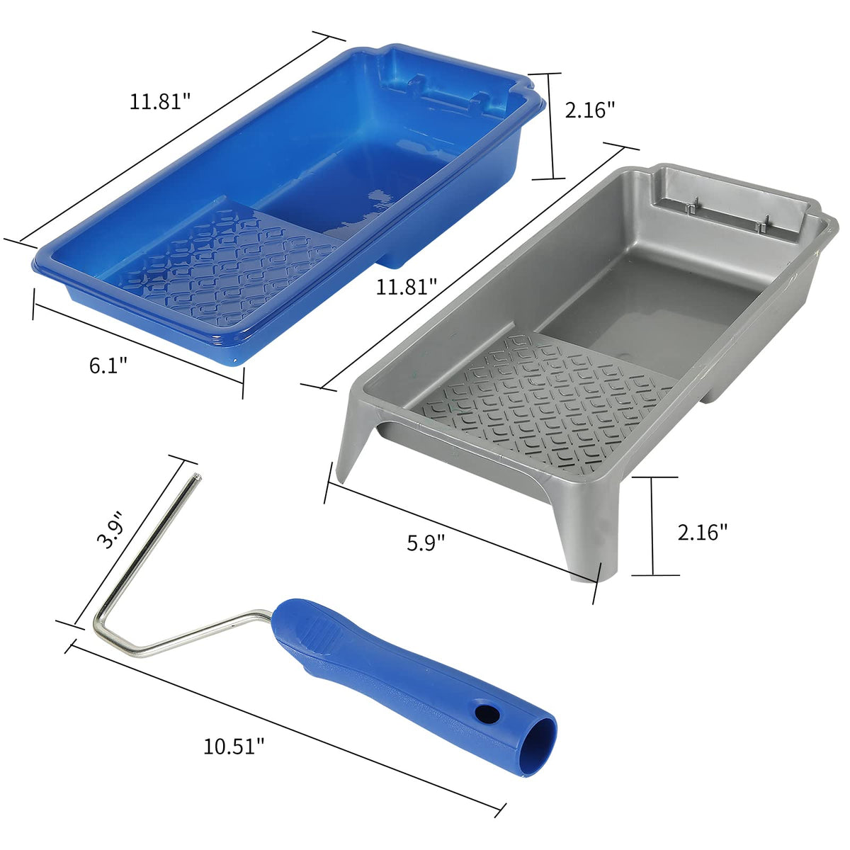 Mister Rui textured tray design promotes even pickup and smooth application