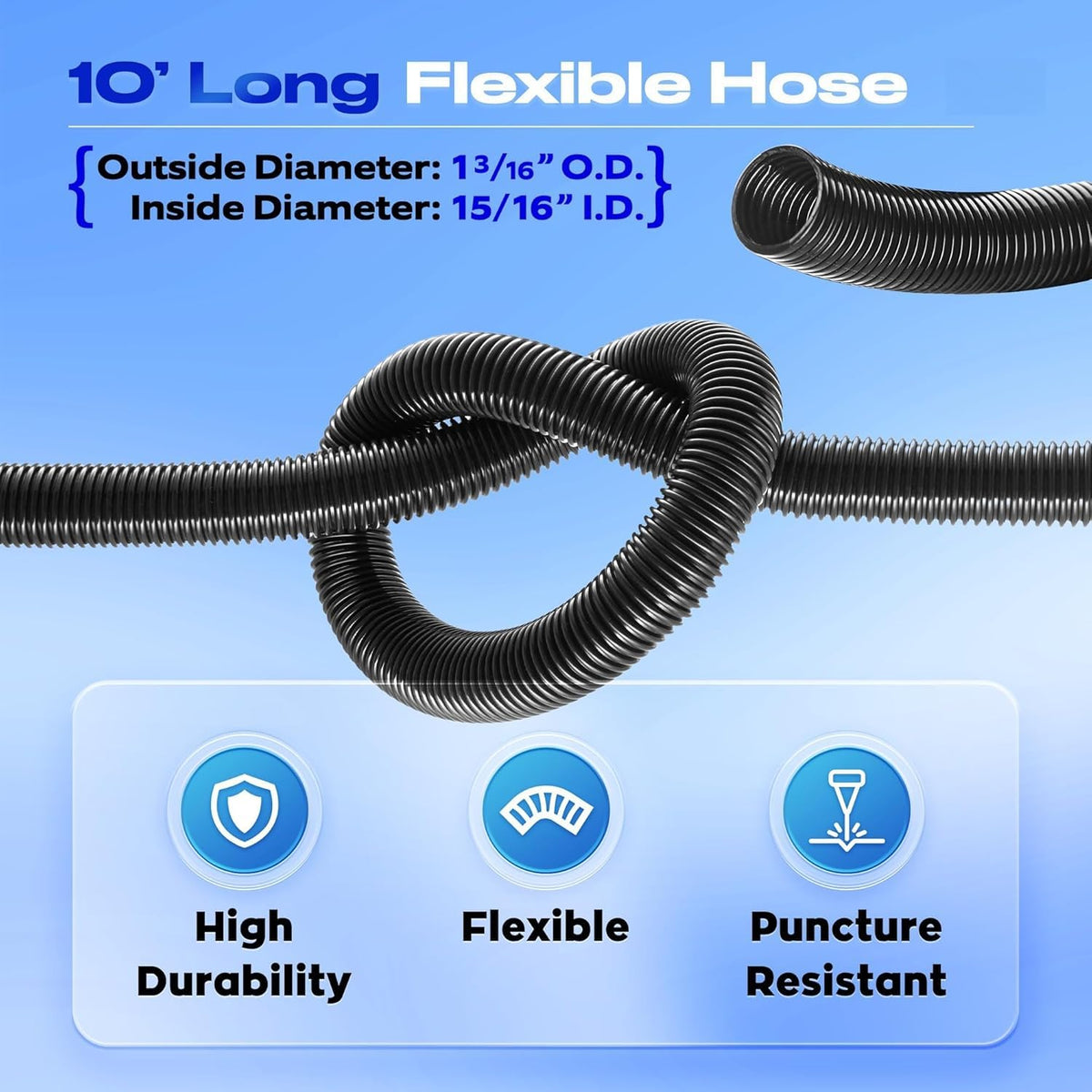 MITENSLE ABS adaptors with tapered ends seal tight connections.