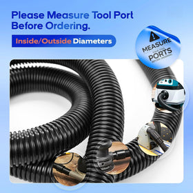 MITENSLE small-port fitting ideal for compact sanders and jigs.