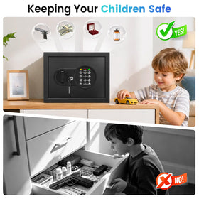 Mitlvge anti-theft alarm panel with silent mode option.