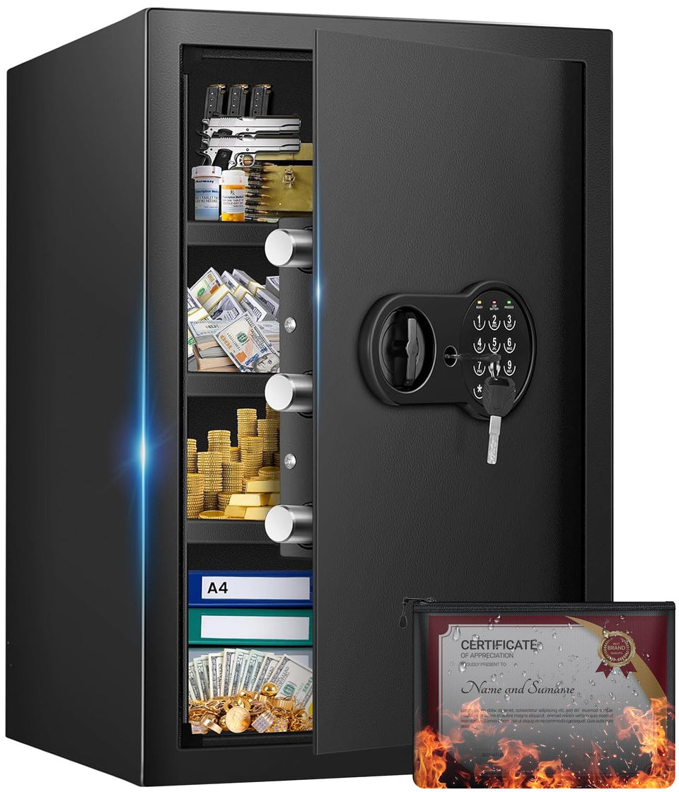 Mitlvge safe box exterior with generous storage for home use