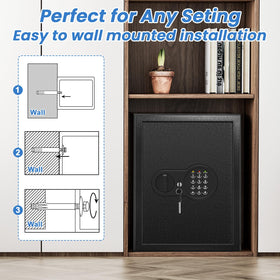 Mitlvge safe box includes spare keys for easy access.