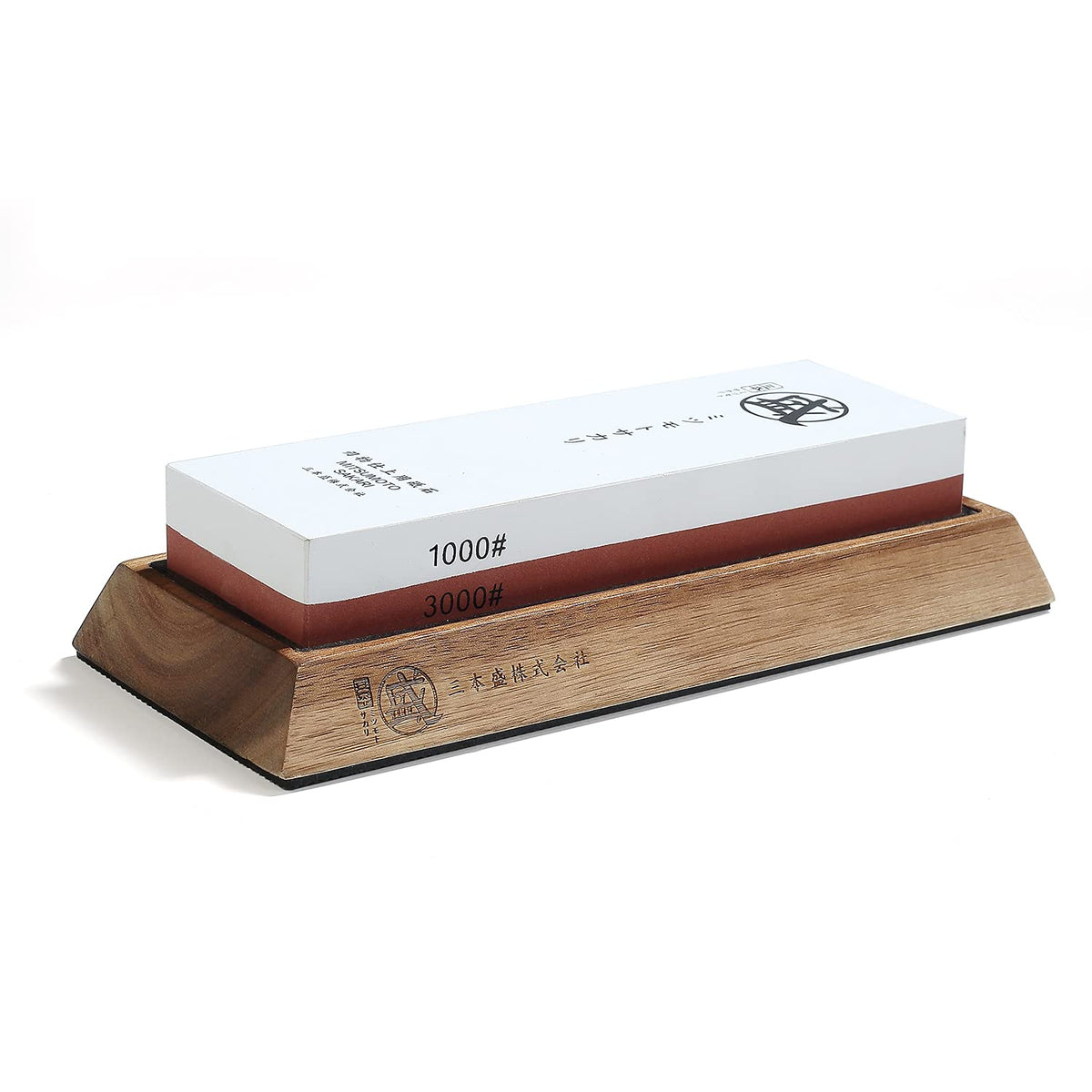 MITSUMOTO SAKARI sharpening stone with 1000/3000 grit surfaces for edge restoration