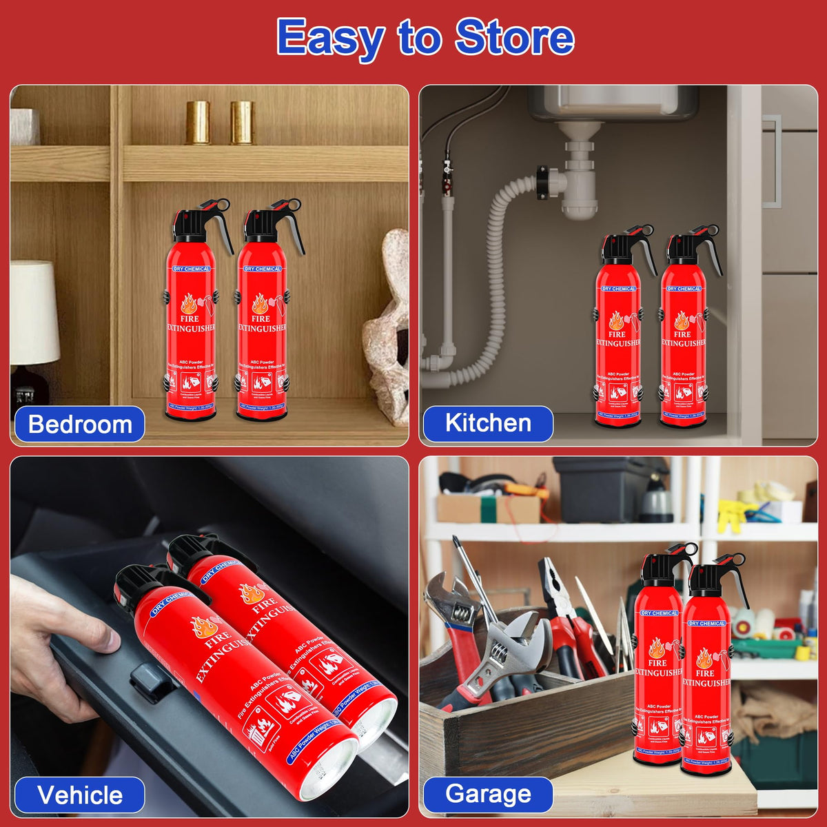 MITUKIYOUNG compact extinguisher on wall for peace of mind