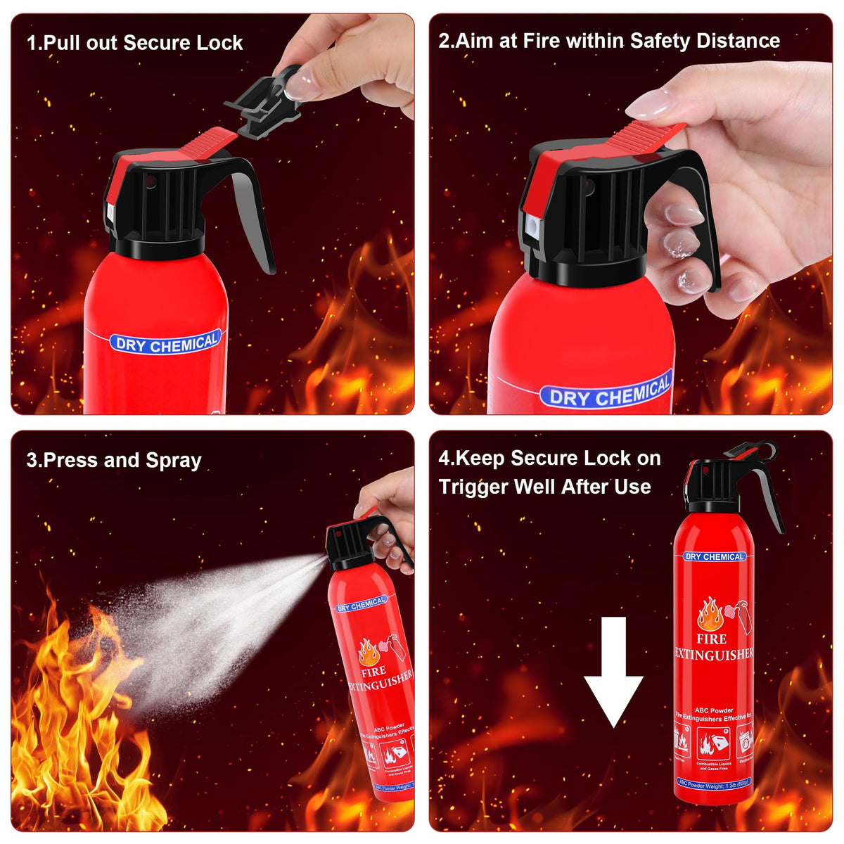MITUKIYOUNG truck-ready extinguisher for roadside incidents