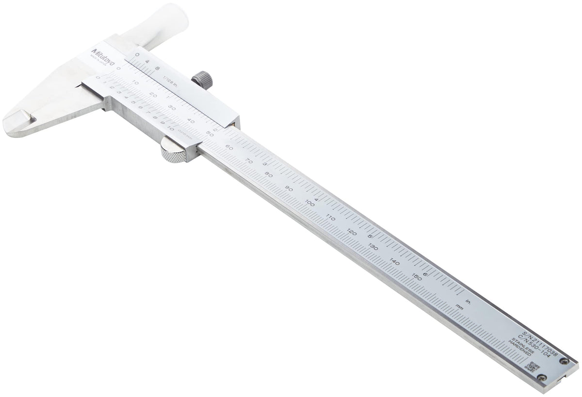 Mitutoyo 530-101 calipers checking step dimensions accurately