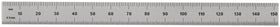 Close-up of Mitutoyo 182-207 graduations for precise layout and marking tasks.