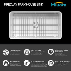 Miuara glossy white glaze close-up highlights smooth finish