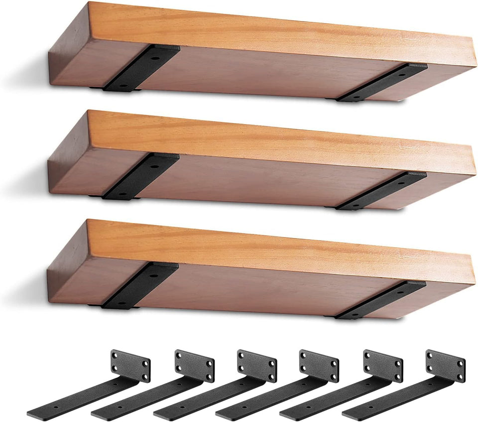 MIUGO 6-inch heavy-duty bracket close-up, showing sturdy iron build for reliable support.
