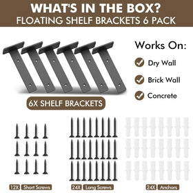 MIUGO bracket set demonstrates weight capacity and sturdy support.