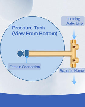 Miumoon brass pressure tank tee for durable corrosion resistance