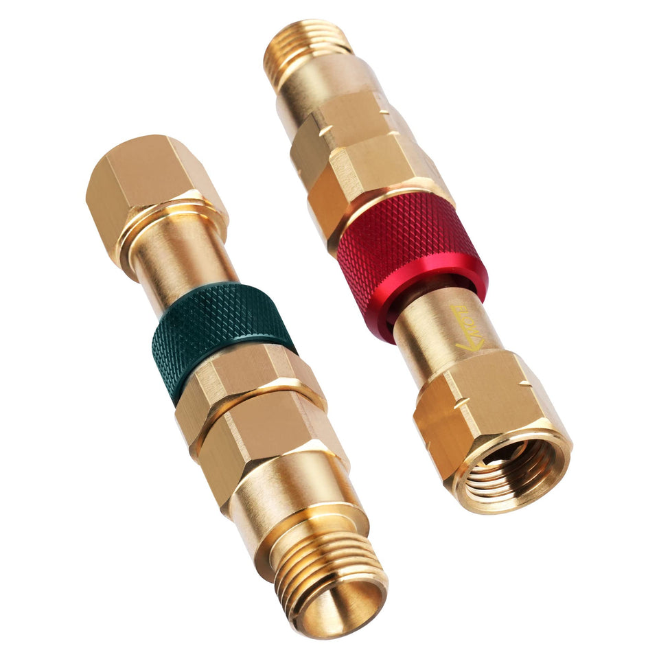 Miumoon QDB10 green oxygen quick connect showing safe alignment