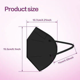 Miuphro KN95 fold-flat 3D design for breathable, easy storage.