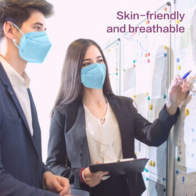 Miuphro KN95 multicolor mask tucked in a backpack for on-the-go protection.