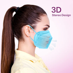 Miuphro KN95 multicolor mask made of skin-friendly fabric for gentle wear.