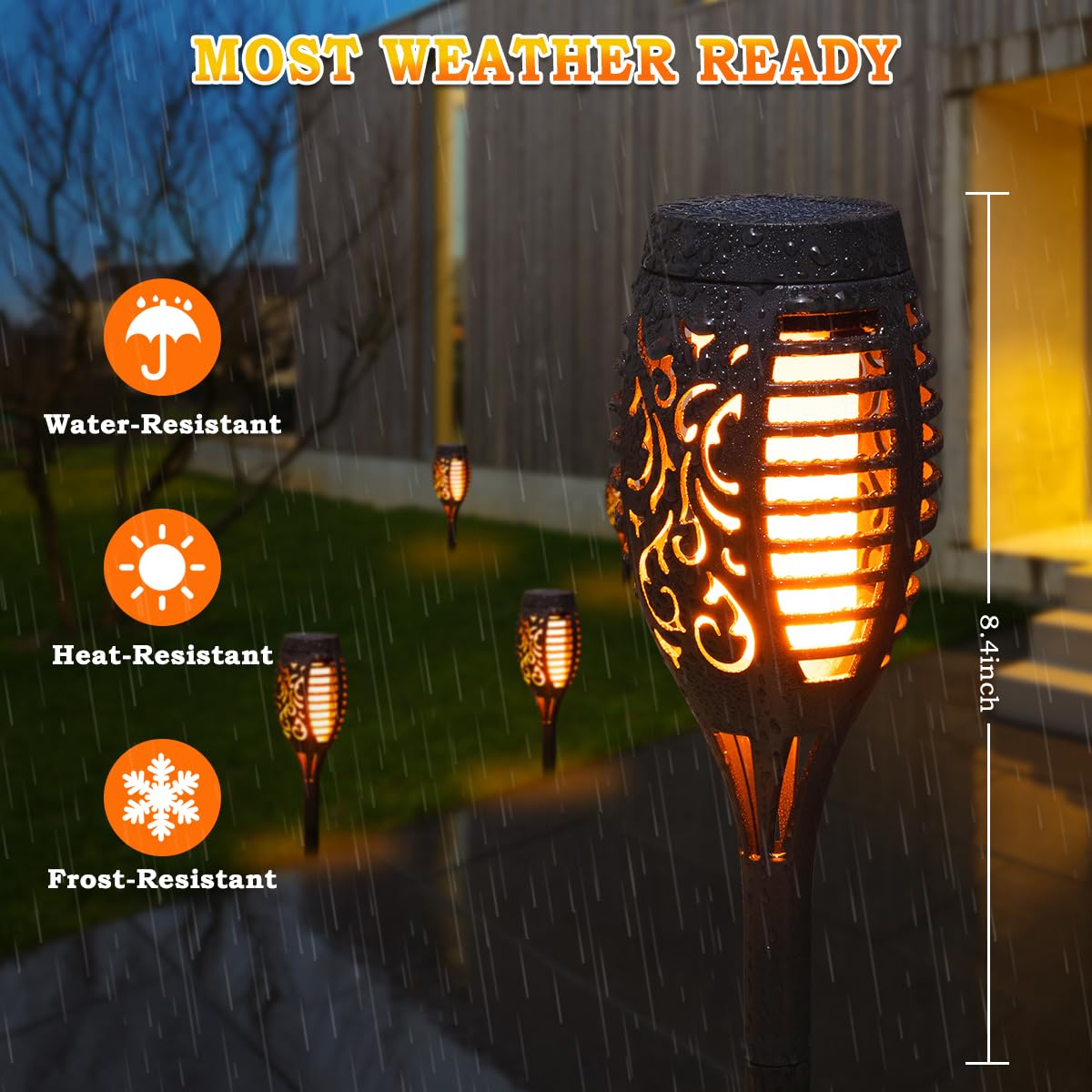 MIUSIKIT wedding outdoor solar light adds ambient accents for events.