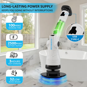 IPX6 waterproof design supports safe cleaning in wet spaces.