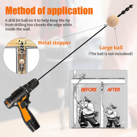 Mixiflor cutter head with pointed opening for laying cables on walls