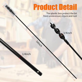 Mixiflor extended installer drill bit showing angle head for hard-to-reach areas