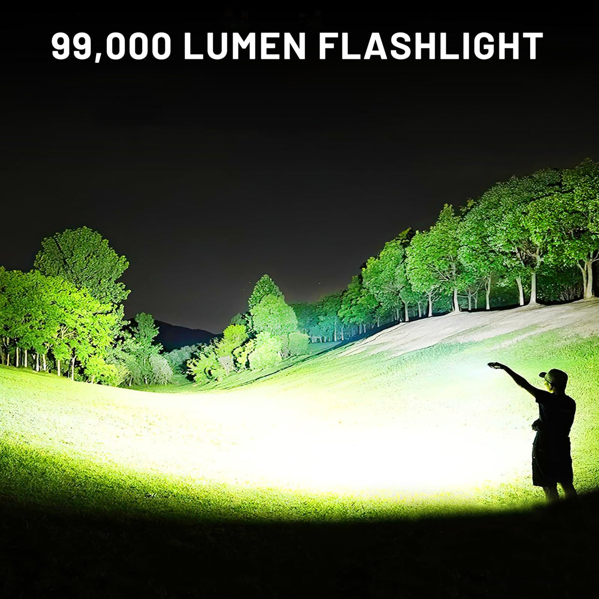 Mixilin high-lumen beam coverage highlights broad visibility for outdoor tasks.