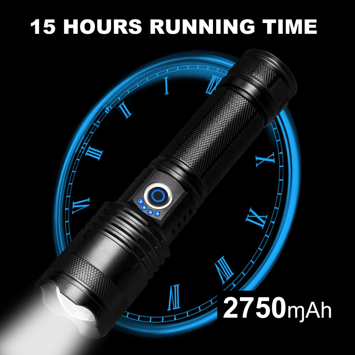 MIXILIN LED flashlight features five modes for versatile tasks.