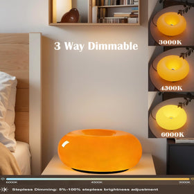 MIXL Orange Donut Lamp emits a warm ambience ideal for relaxation