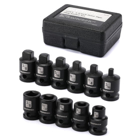 MIXPOWER 11-piece 3/8 drive socket set for versatile SAE fastener work.