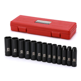 MIXPOWER 13-piece 3/8-inch deep impact sockets for demanding torque tasks.