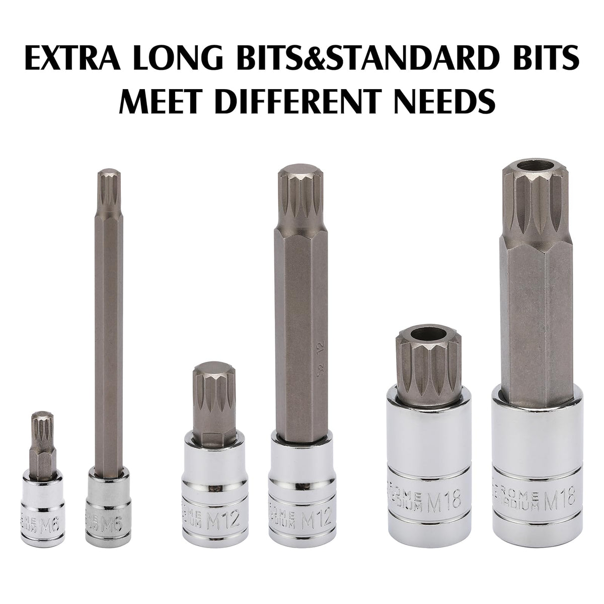 MIXPOWER 1/4 drive sockets provide precise engagement for small fasteners.