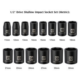MIXPOWER 17mm shallow socket offers strong torque for engine work
