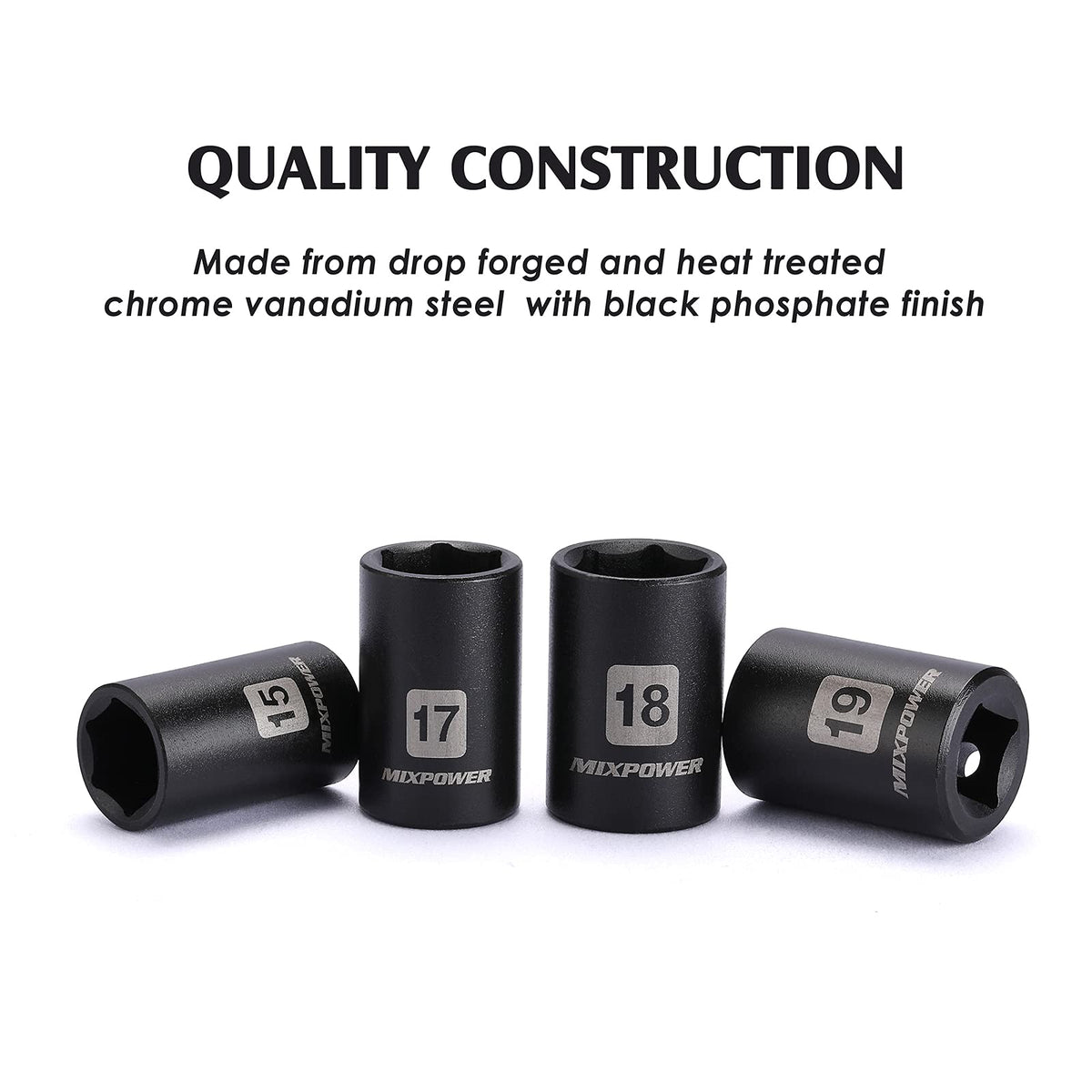 MIXPOWER 24mm shallow socket delivers consistent torque in demanding tasks