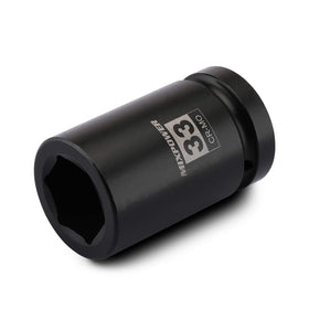 MixPower 1-inch drive deep impact socket 33mm for heavy-duty axle nut removal