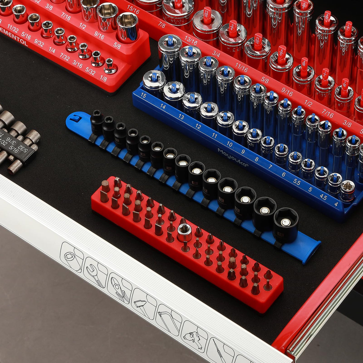 MIXPOWER set fits in tight spaces with high-torque capability.