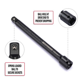 MIXPOWER three-eighths-inch 6-inch extension bar for hard-to-reach fasteners