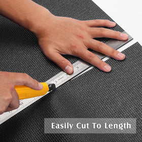 MIXPOWER grid lines help measure and cut the liner accurately.
