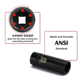 MIXPOWER laser-marked sizes help quick identification in dim light.