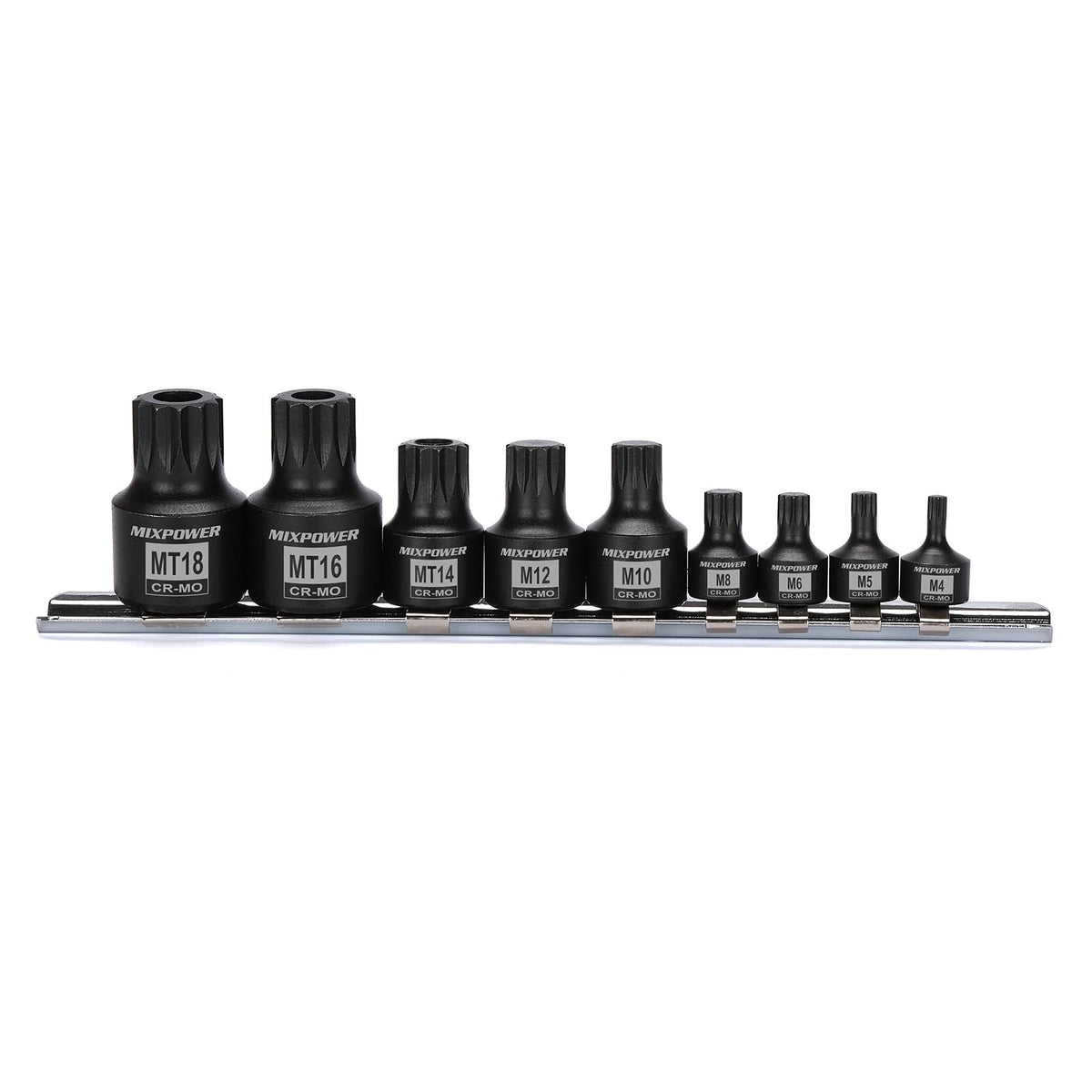 MIXPOWER low-profile triple-square socket set M6-M8 ideal for tight spaces