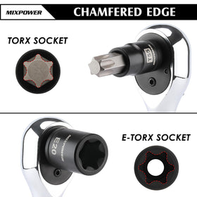 MIXPOWER CR-V steel tools with black phosphate finish for durability.