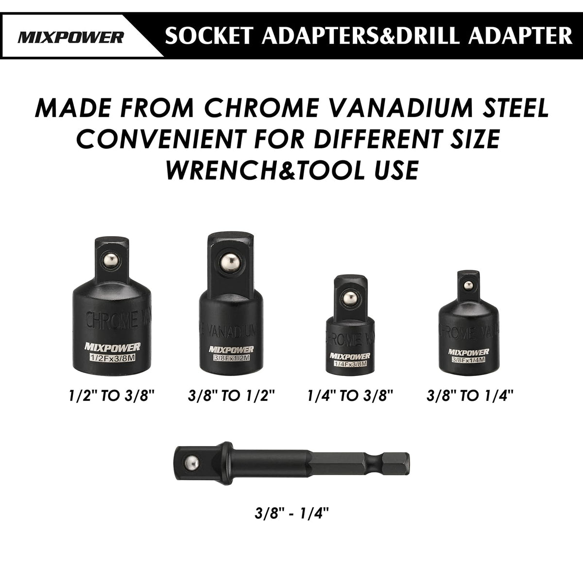 MIXPOWER S2 alloy steel torx bits maximize torque and wear resistance.