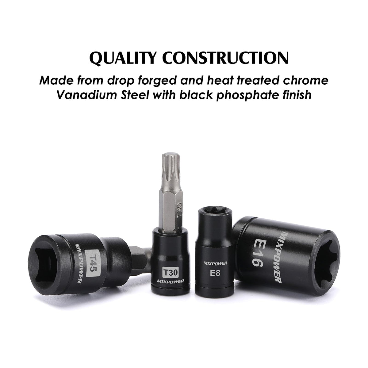 MIXPOWER S2 alloy steel bits for enhanced durability