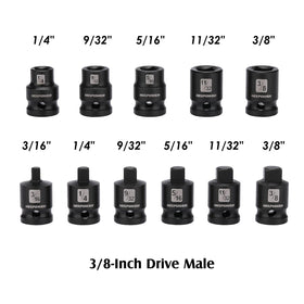 MIXPOWER tapered male square drive for quick socket alignment.
