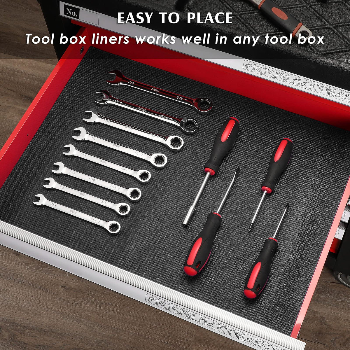 MIXPOWER trunk and drawer lining protects contents during transit.
