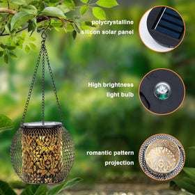 Mizmakp hanging lantern chain for tree or fence mounting.