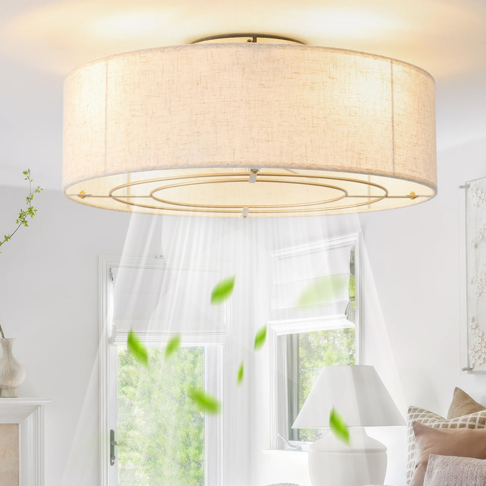MizWacky boho ceiling fan light shade close-up, warm ambience for cozy evenings.