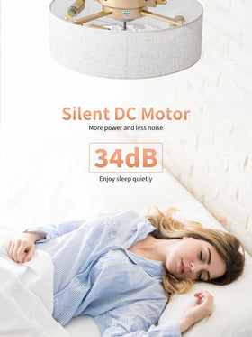 MizWacky boho ceiling fan remote control enables easy room adjustments.