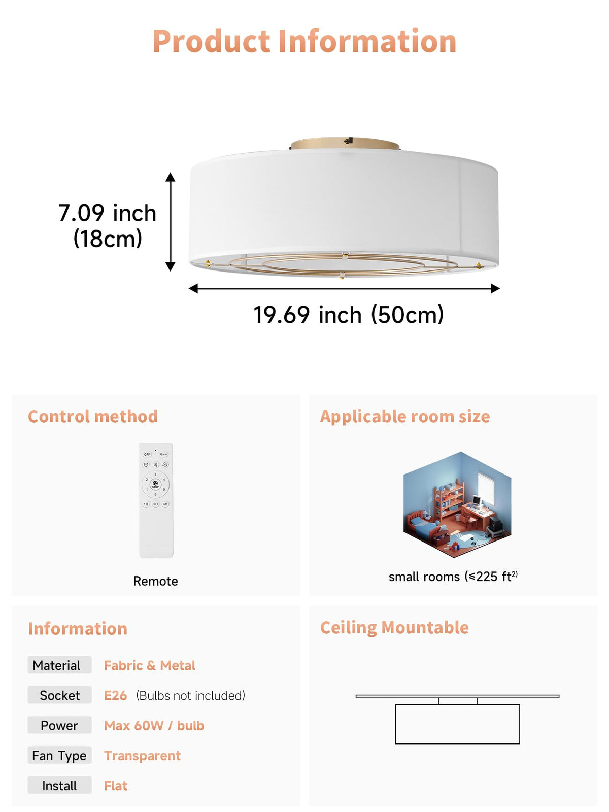 MizWacky drum boho light shade provides warm, inviting glow.