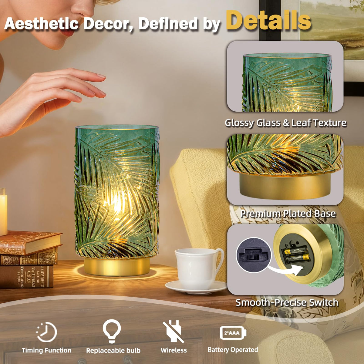 MJ PREMIER entryway glow lamp brightening a doorway